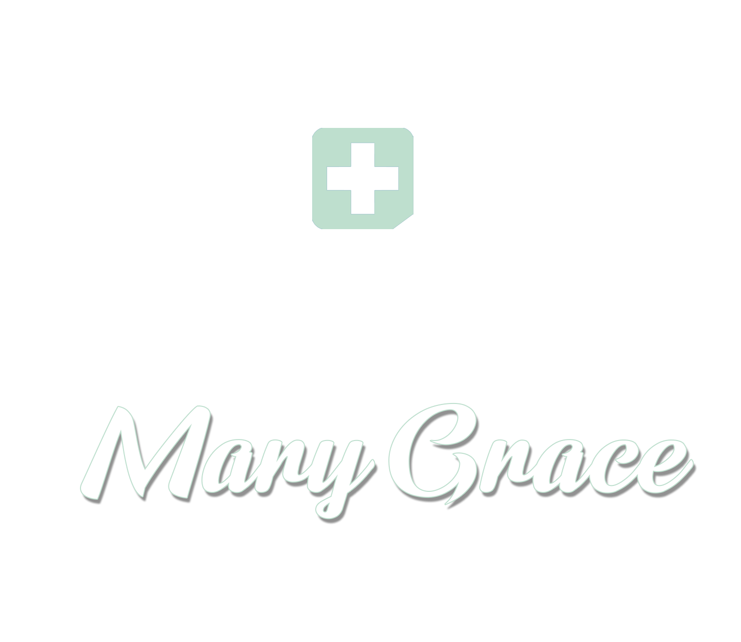 Mary Grace Logo inverted white